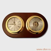 Часы с барометром настенные