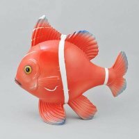 Скульптура ростовая интерьерная Рыбка "Клоун" красная