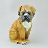 Скульптура ростовая интерьерная Боксер, щенок