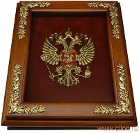 Ключница настенная деревянная Герб России