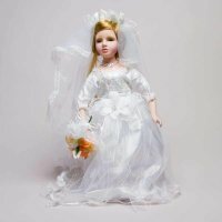 Кукла -невеста фарфоровая "Мэгги", 40.5 см